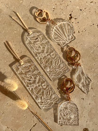 SEA SHELL KEYCHAINS