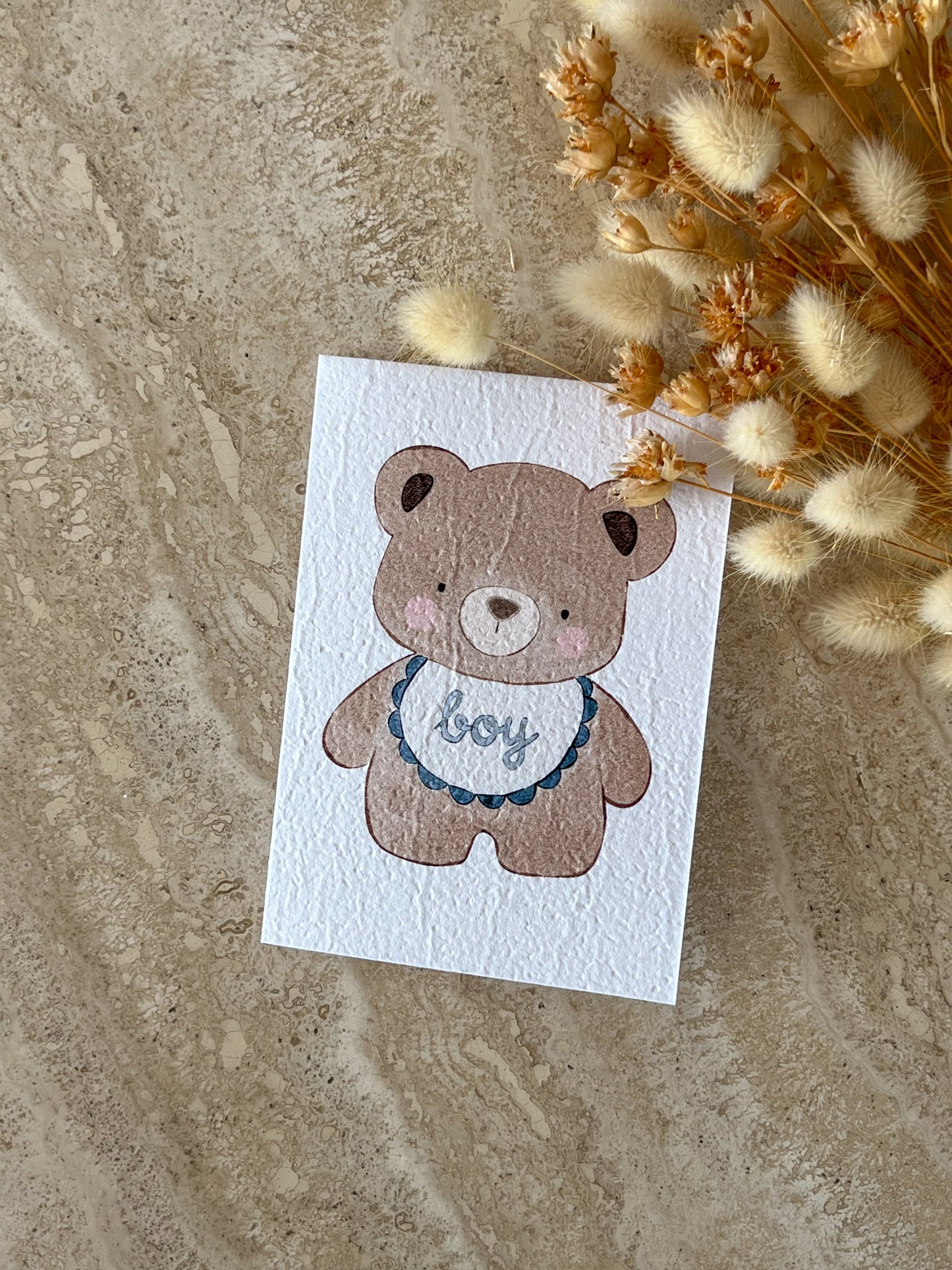 WELCOME LITTLE BEAR PLANTABLE GREETING CARD