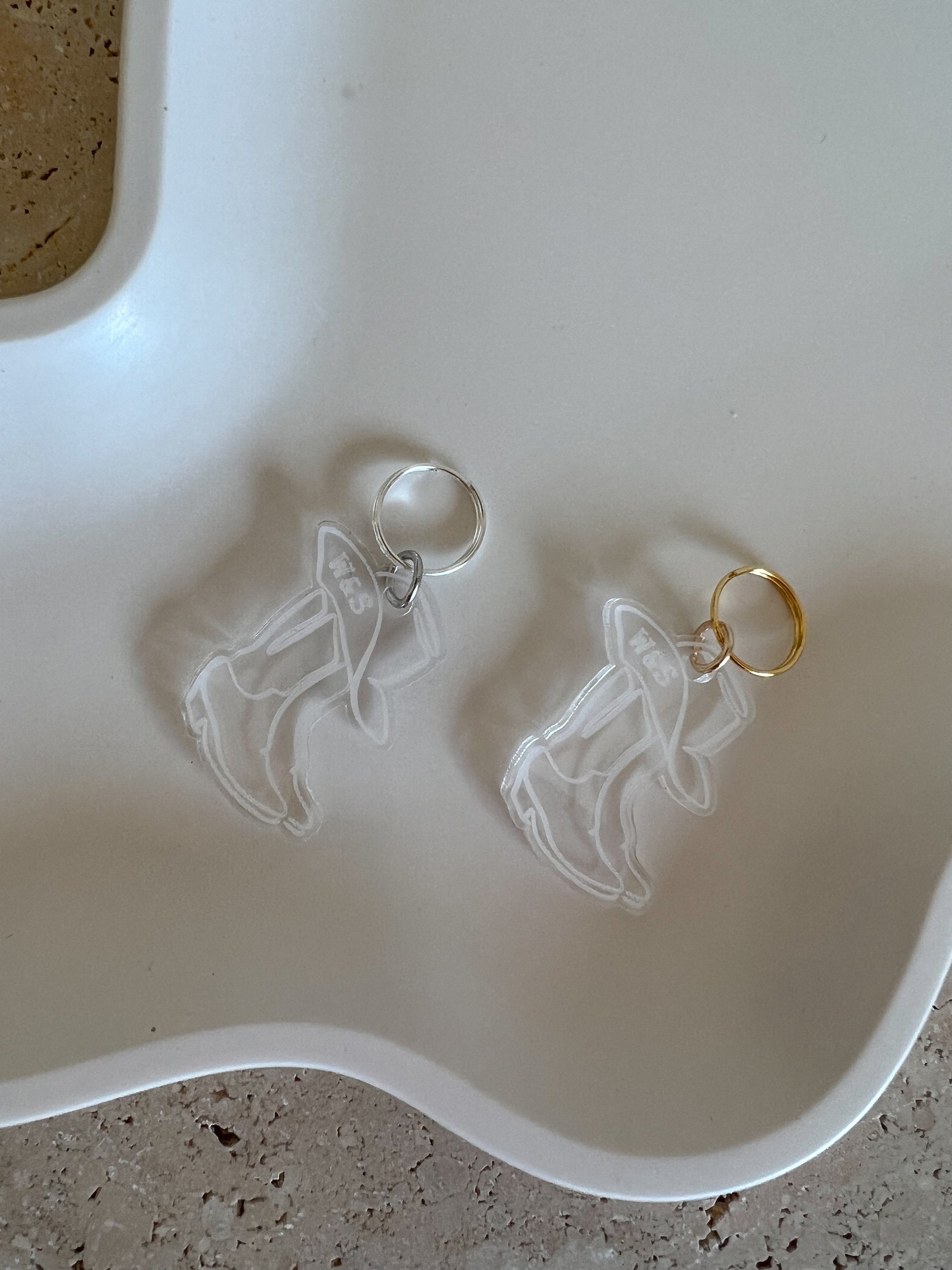 Western boot dog tag