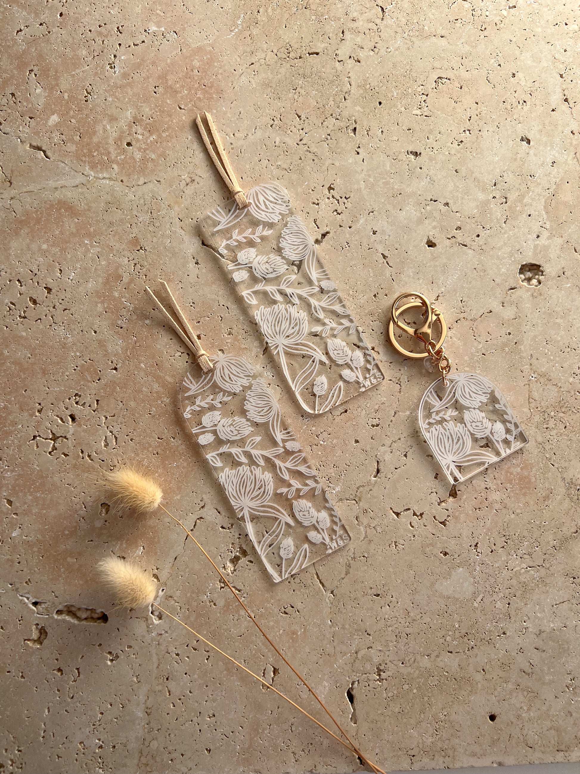 WILDFLOWER 2.0 ARCH BOOKMARKS AND ARCH KEYCHAIN BY WILLOW AND SAGE CO