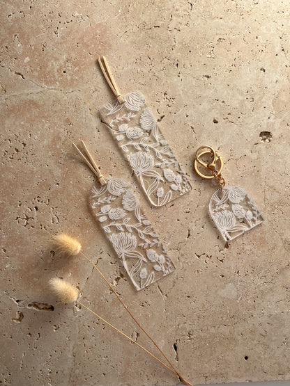 WILDFLOWER 2.0 ARCH BOOKMARKS AND ARCH KEYCHAIN BY WILLOW AND SAGE CO
