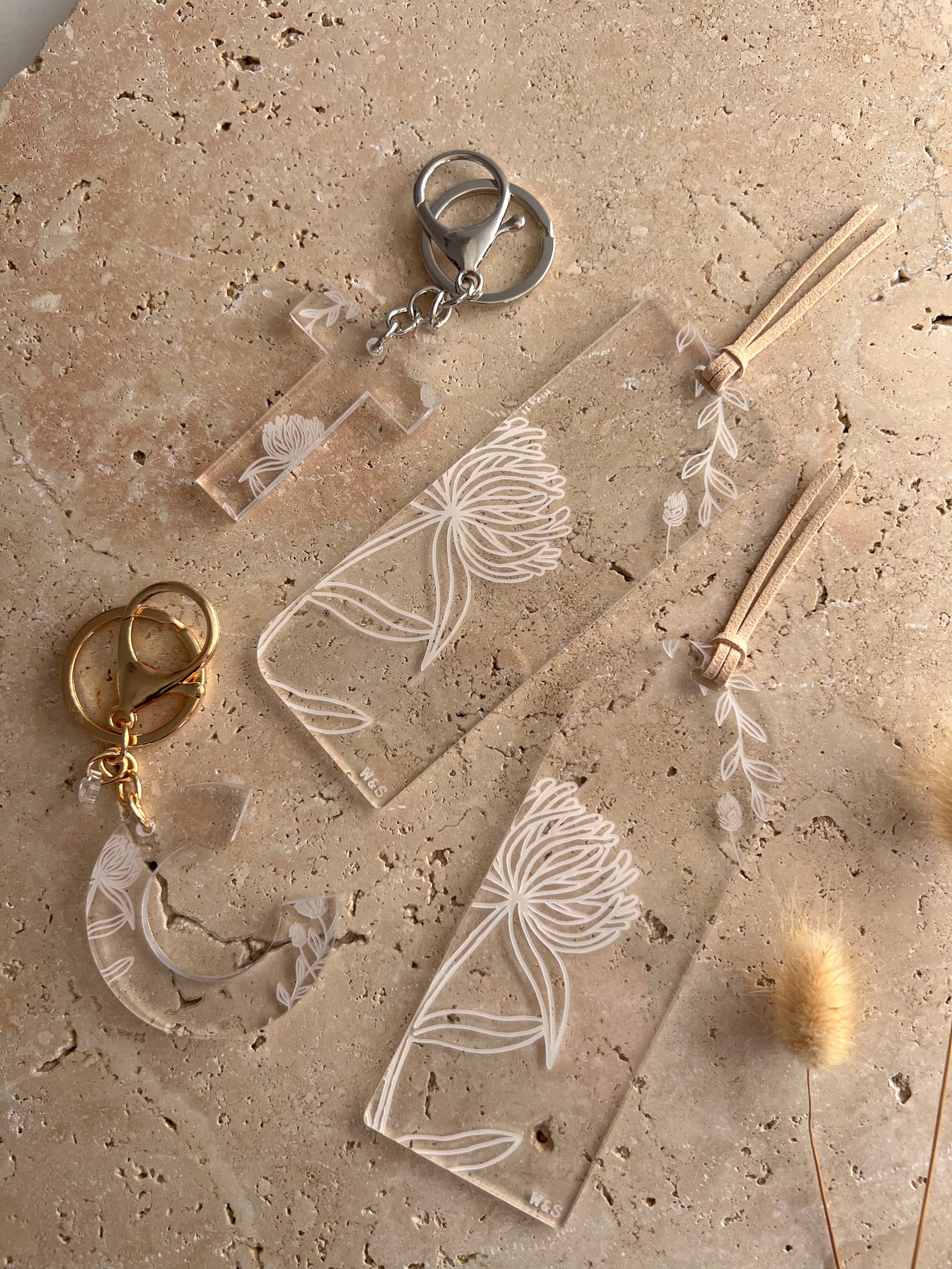 WILDFLOWER BOOKMARKS & KEYCHAINS BY WILLOW & SAGE CO