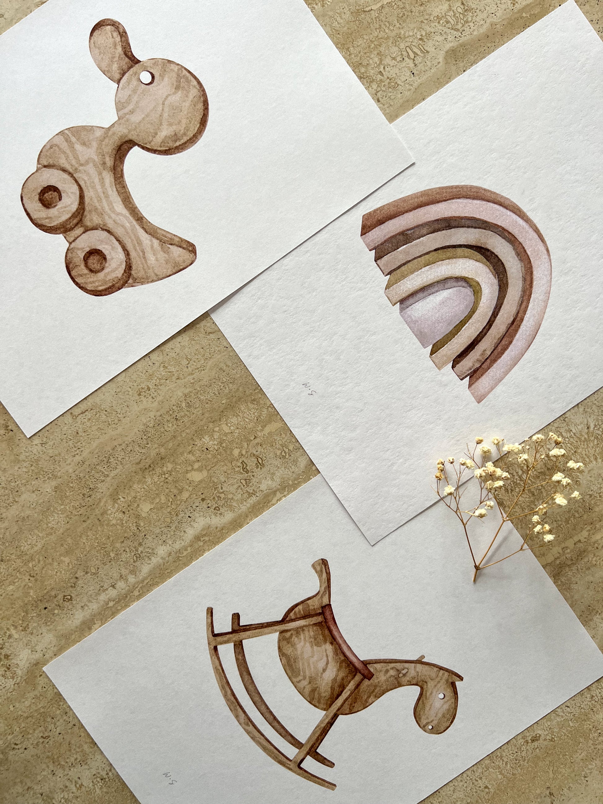 NEUTRAL NURSERY PRINT COLLECTION BY WILLOW AND SAGE CO