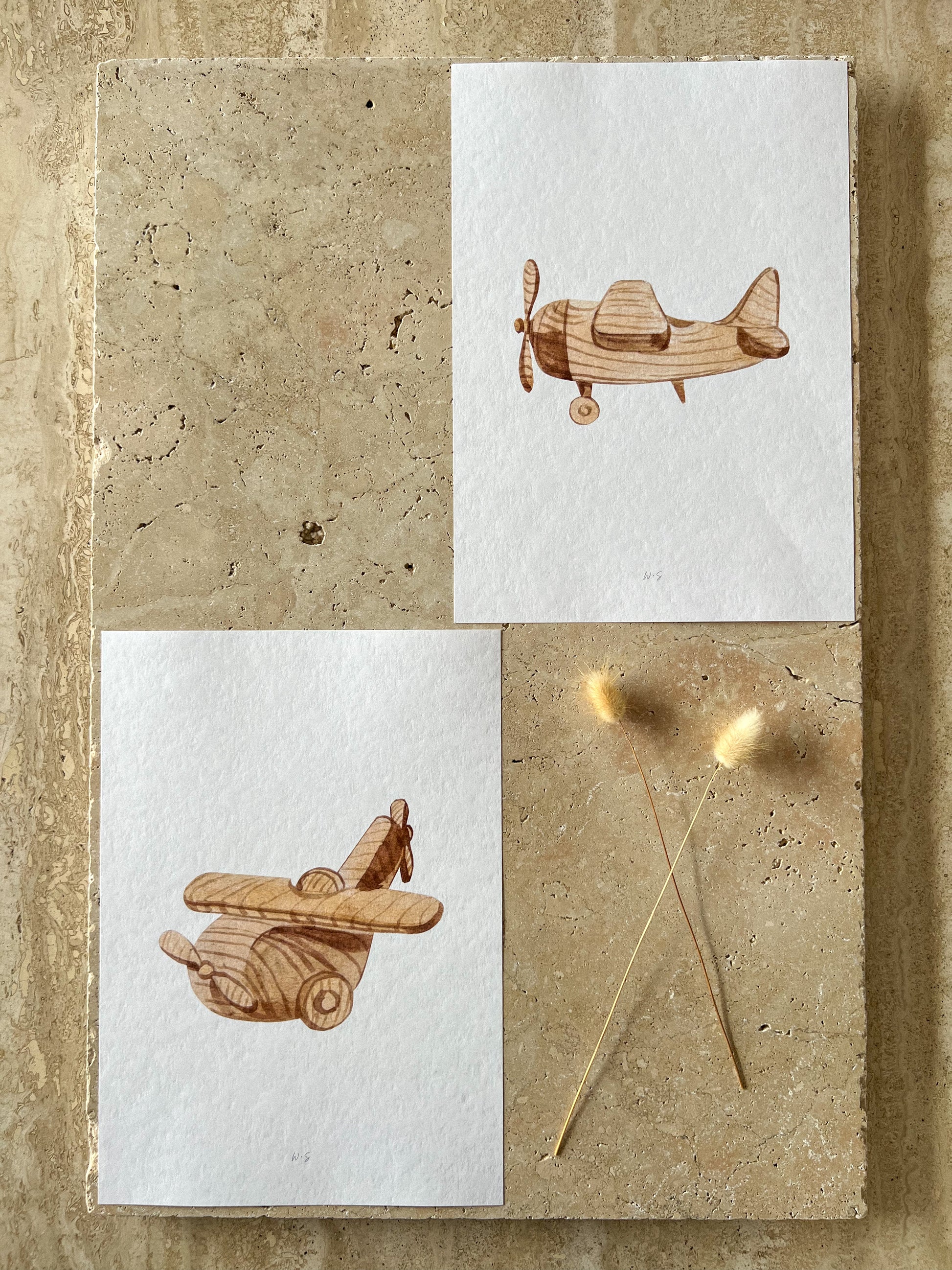 WOODEN PLANES TOY PRINT COLLECTION BY WILLOW AND SAGE CO