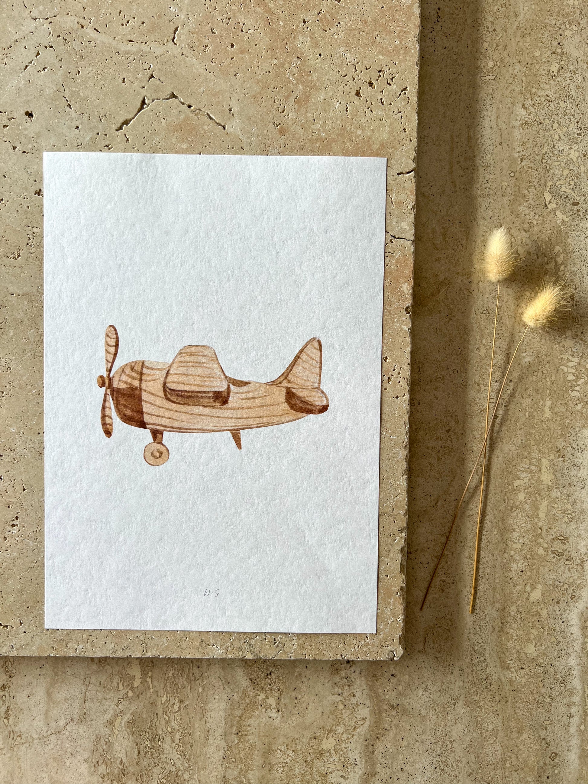 WOODEN PLANE TOY PRINT COLLECTION BY WILLOW AND SAGE CO
