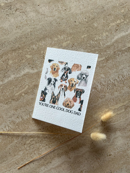 YOU'RE ONE COOL DOG DAD PLANTABLE GREETING CARD BY WILLOW & SAGE CO