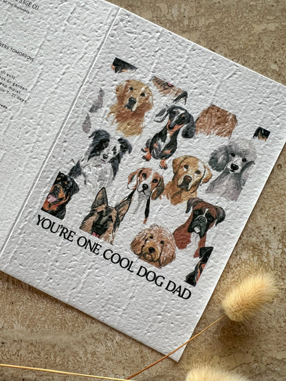 YOU'RE ONE COOL DOG DAD PLANTABLE GREETING CARD BY WILLOW & SAGE CO